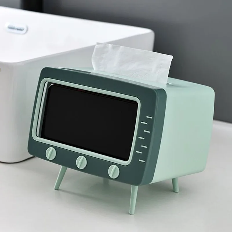 TV tissue box Light luxury plastic living room tea table multi-functional storage box toilet toilet desktop paper box