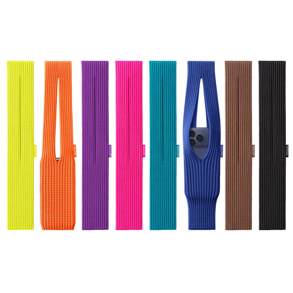 product trendy 40cm knitted pocket bag   high end fashion accessory with apple knit phone pouch tag for iphone 17 pro mobile phone bags-8