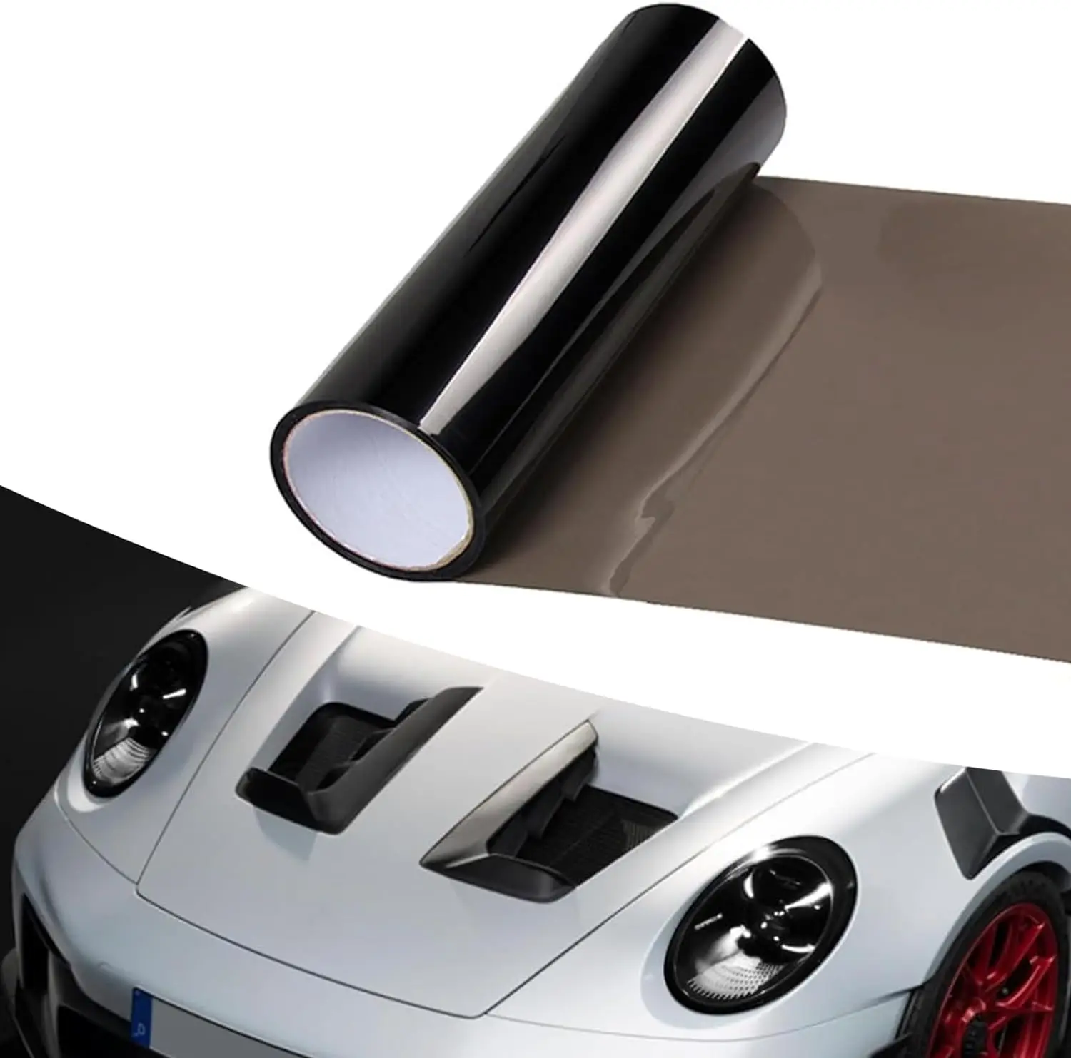 PVC Material Easy Removable 3 Layers Glossy Transparent Matte Black Light Film Tint