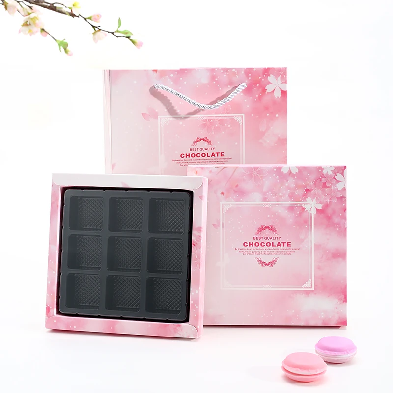 Custom Printed Chocolate Gift Box with 350gsm Cardpaper and CMYK+PMS Color for Candy Packaging