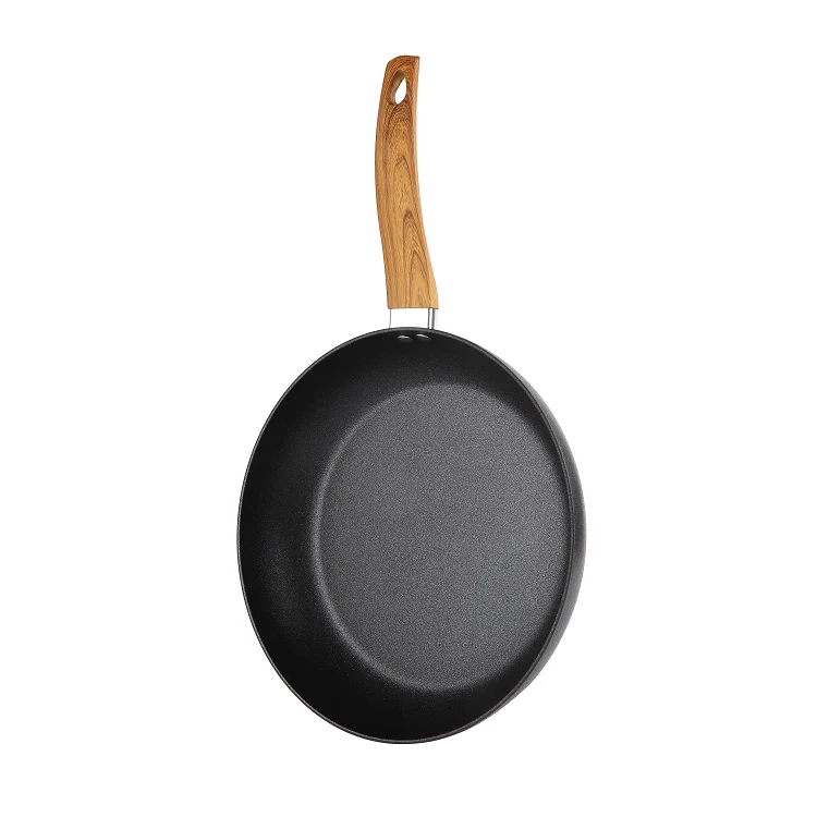 selling products black cooking aluminum forged big frying pan
