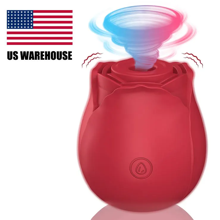 Usa Warehouse Stock Amazon Hot Sale Sex Toys Adult G Spot Red Rose Vibrator For Women Clitoral Sucking Vibrator Buy Clit Sucking Vibrator sex Rose Vibrator rose Vibrator For Women Product on