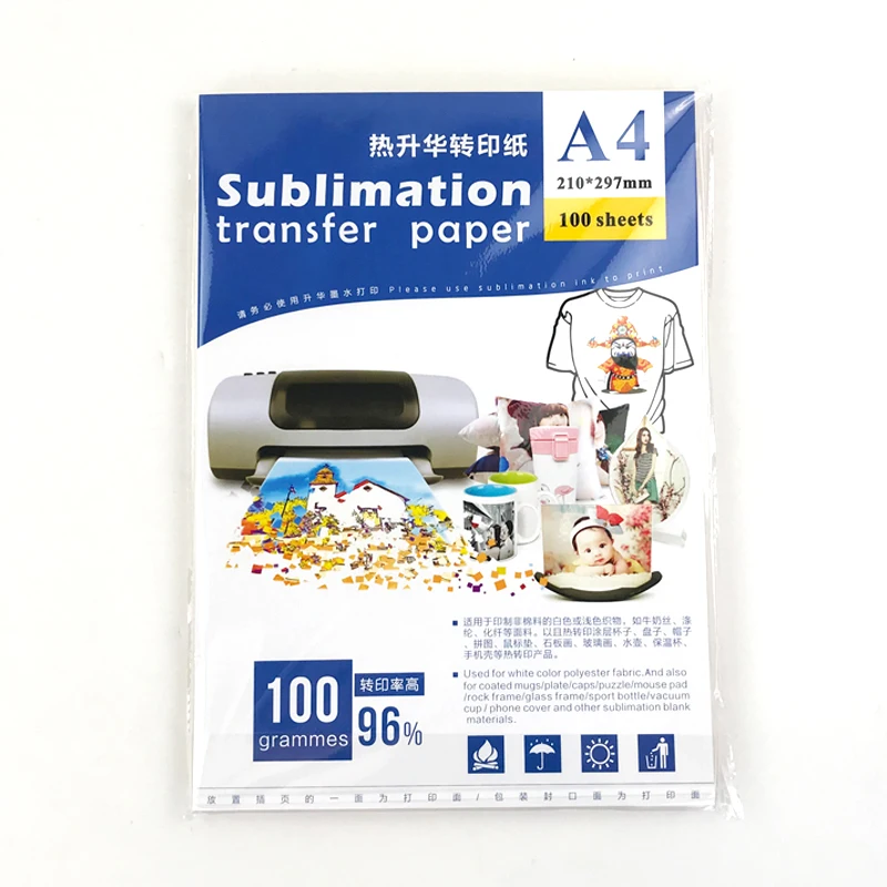 A4 A3 T-Shirt Heat Transfer Paper for Sublimation Printing,