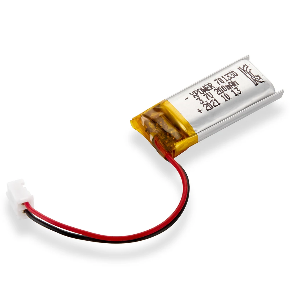 300 Times >80% Capacity Remain 3.7v 200mah 701330 Pouch Flexible Lithium Polymer Battery