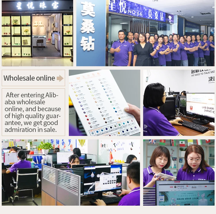 星月工厂最优惠价格优质 925 银时尚珠宝螺丝背 gra vvs 莫桑石莫桑石耳钉女士