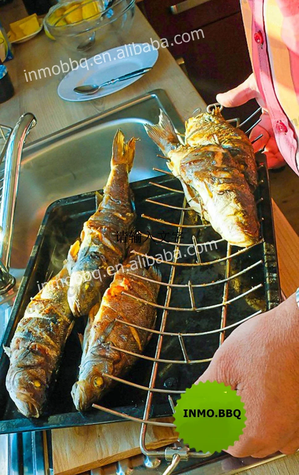bbq accessories fish Grill Basket, Portable Grill Basket for Fish, Vegetables, Shrimp, Steak, 304 Stainless Steel Grill Accessories, Heavy Duty, Large Basket porcelain grill Extra Large Grill Basket for