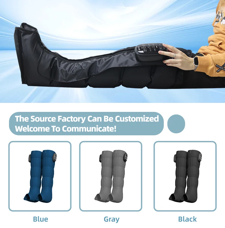 Healthpal 2024 Vibrating Air Compression Pressotherapy  Recovery Foot Leg Massage Boots for Men Massage Foot and Calf With Heat