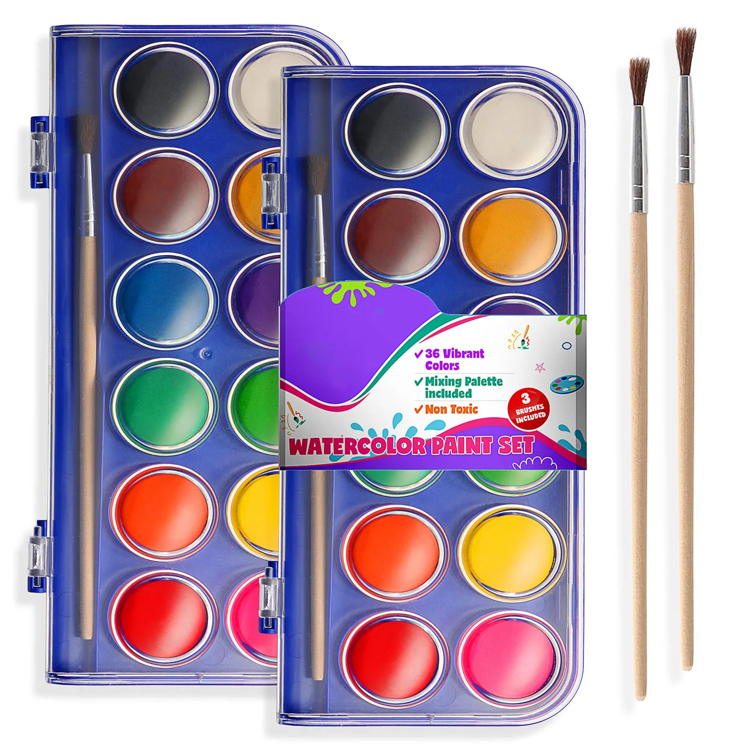 Factory Custom Watercolor Paint 12 Colors Solid Water Color Artists ...