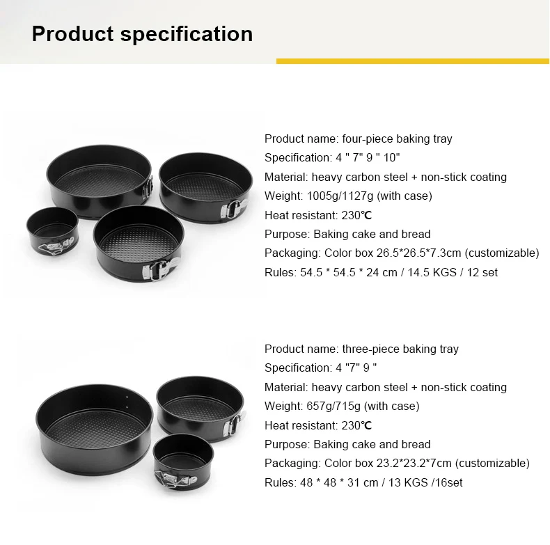 Wholesale Sandou 4 7 9 10 Inch Non-stick Cheesecake Pan Springform Pan with  Removable Bottom Leakproof Cake Pan From m.