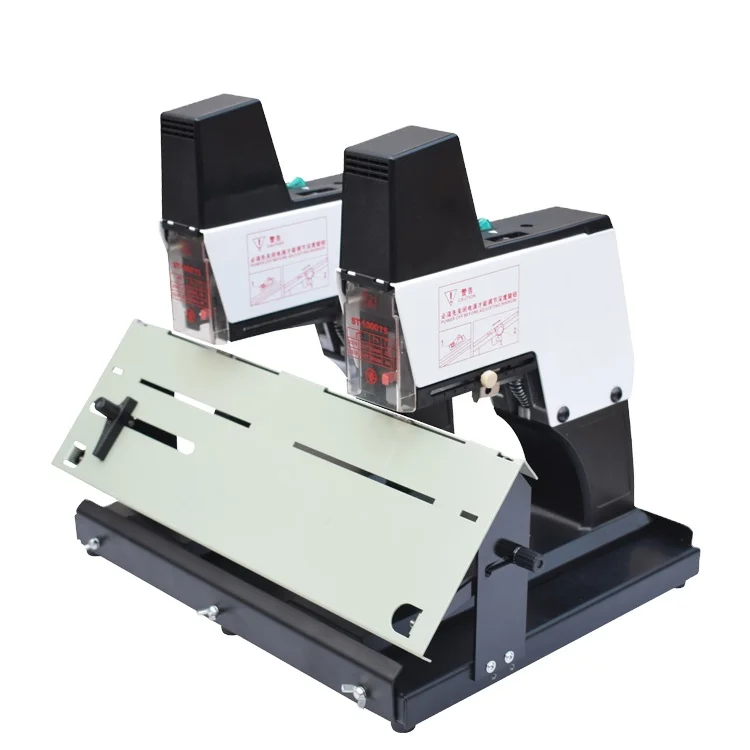 Factory Office Stapler Machine RAYSON ST-1000TS Electric Stitching Saddle Double Heads Heavy Duty Stapler