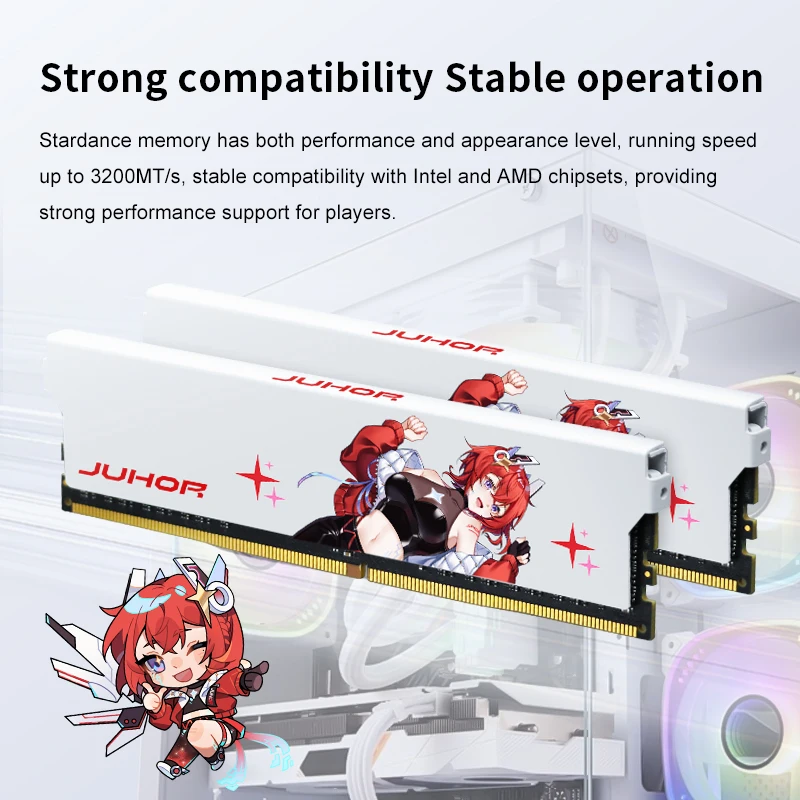 Juhor DDR4 3200mhz 32GB RAM with ECC - Low Power Desktop Memory