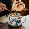 Ceramic Cup with lid and spoon