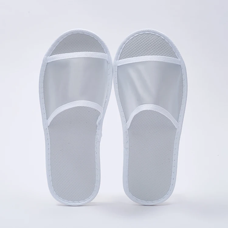 Skillful Manufacture Eco Friendly Biodegradable Hotel Slippers Open Toe Breathable Slippers for Hotel Airline