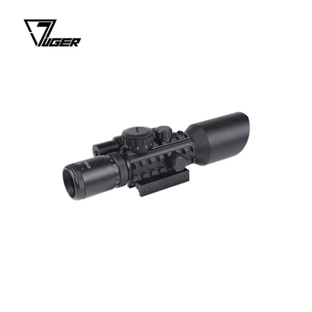 LUGER 3-10x42 Rifle Scope Red Green Illuminated Crosshair Scope for Hunting and Long Range Shooting