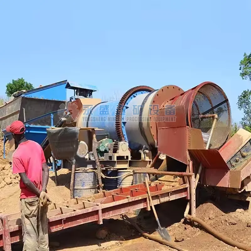 Chinese Mobile Mini Chrome Gold Magnetite Iron Mineral Tin Ore Processing Concentration Washing Beneficiation Plant
