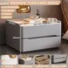 Light gray [Stone Slab Style Solid Wood Double Drawer]