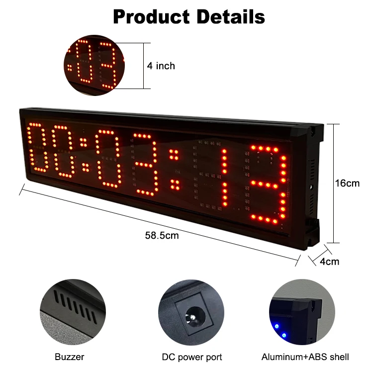 7 Colors Countdown Race Timer Sports Timers Large Outdoor Single Sided
