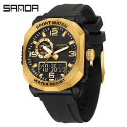 Sanda 3370 Men's Casual Electronic Watches Multi-functional