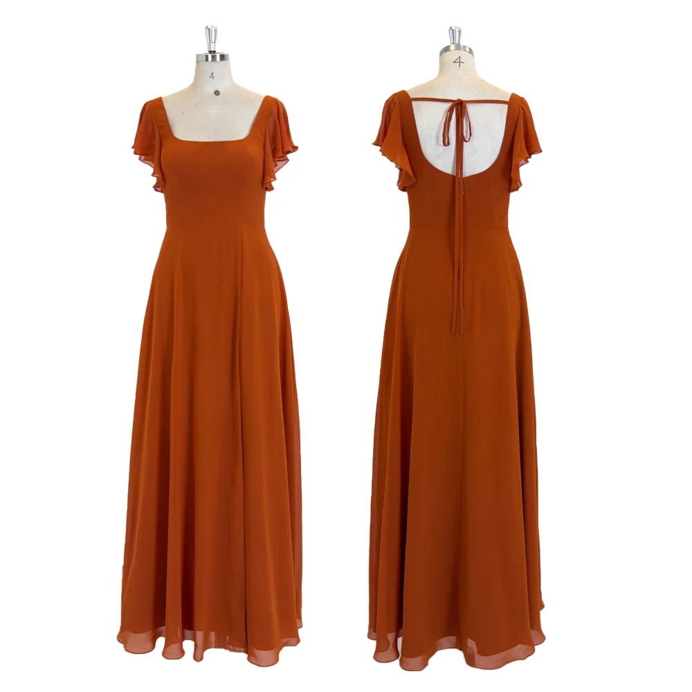 paprika bridesmaid dresses Paprika Tied Shoulder Shirred Midi Dress Red S main image 1