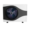Singolo ventilatore bianco nero