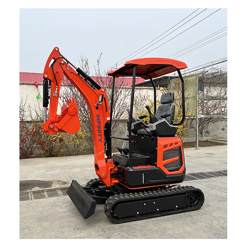 Mini Excavator 1.8ton Excavator Crawler Digger Excavator with Thumb Bucket and Other Attachments