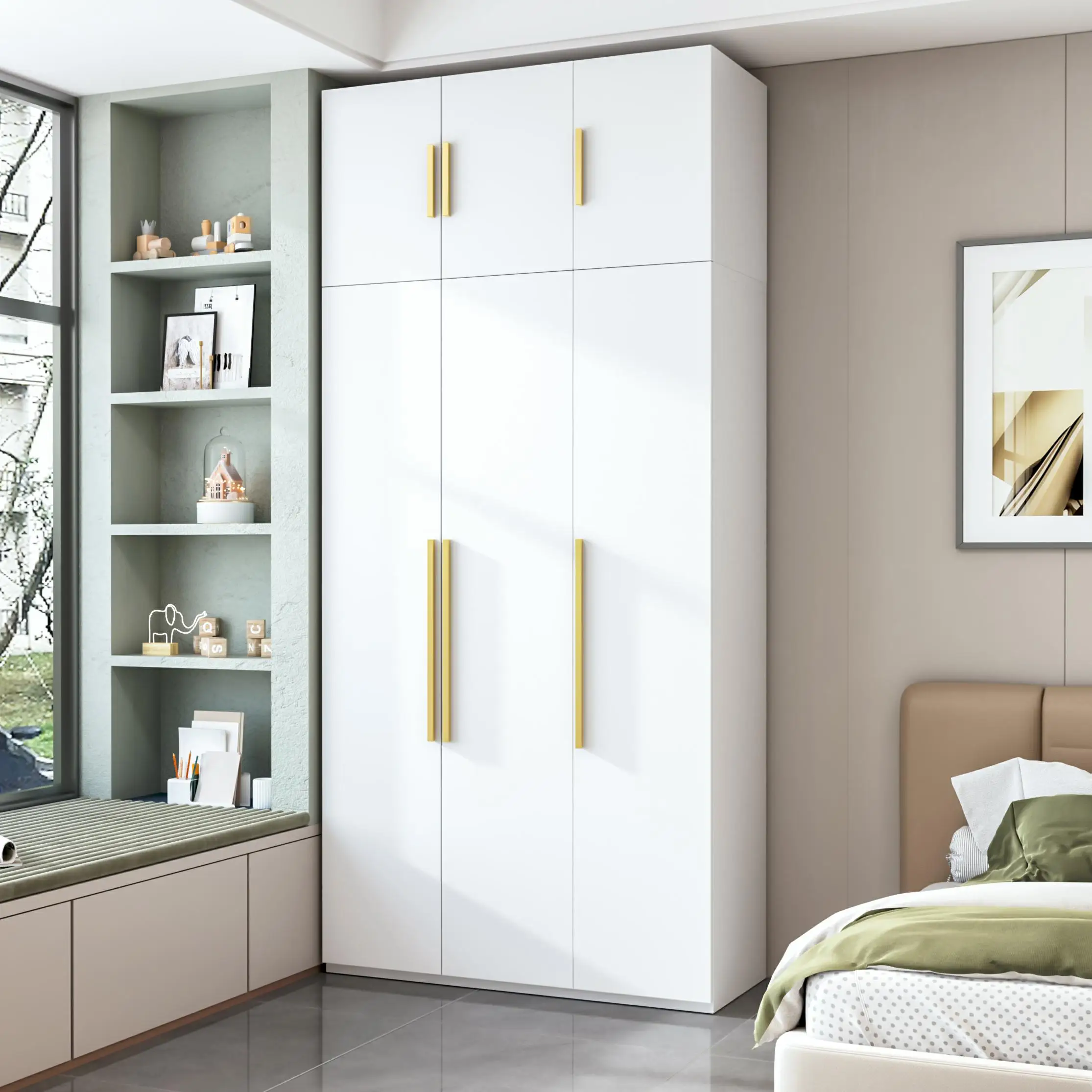 现代卧室衣柜金属衣柜卧室衣柜设计