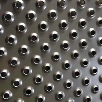 Traction Tread Plank Grating Dimple Perforated Sheet Round Hole Anti Skid Plate for Flooring Walkway