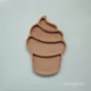 Wood cupcake plate