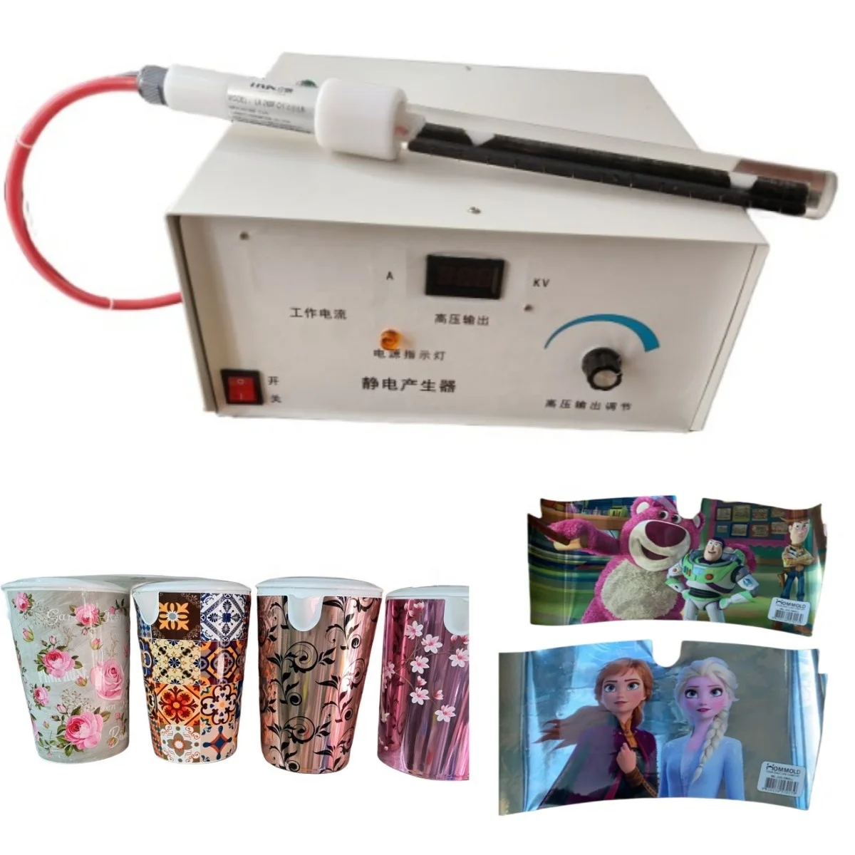 In Mold Label  Injection Molding  Label  Static Charger Generator Electrostatic Generator