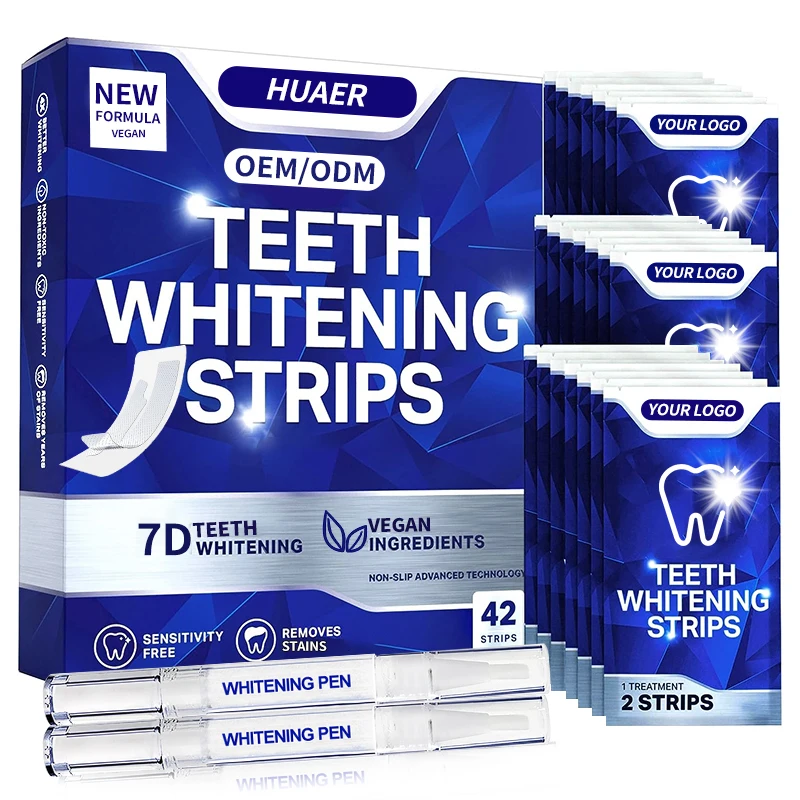 Daily Product Bleaching White Whitening Strips Remove Teeth Stains