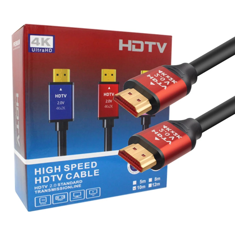 24k Gold Plated Hdmi Cable V2.0 V20 1.5m 3m 5m 10m 15m 20m Ultra 18gbps