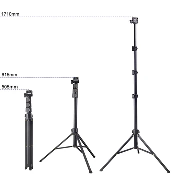 MT36 Selfie Stick Phone Tripod 67" Extendable Travel Tripod Stand with Phone Clip 1.7meter Tripod for Video Shooting Vlog detail image
