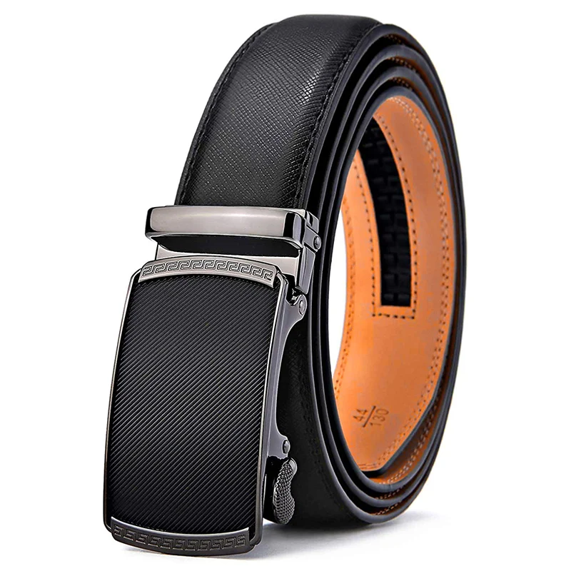 Luxury Father's Day Gift Custom Ratchet Automatic Buckle Belt Mens ...