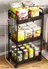 Three-layer black trolley