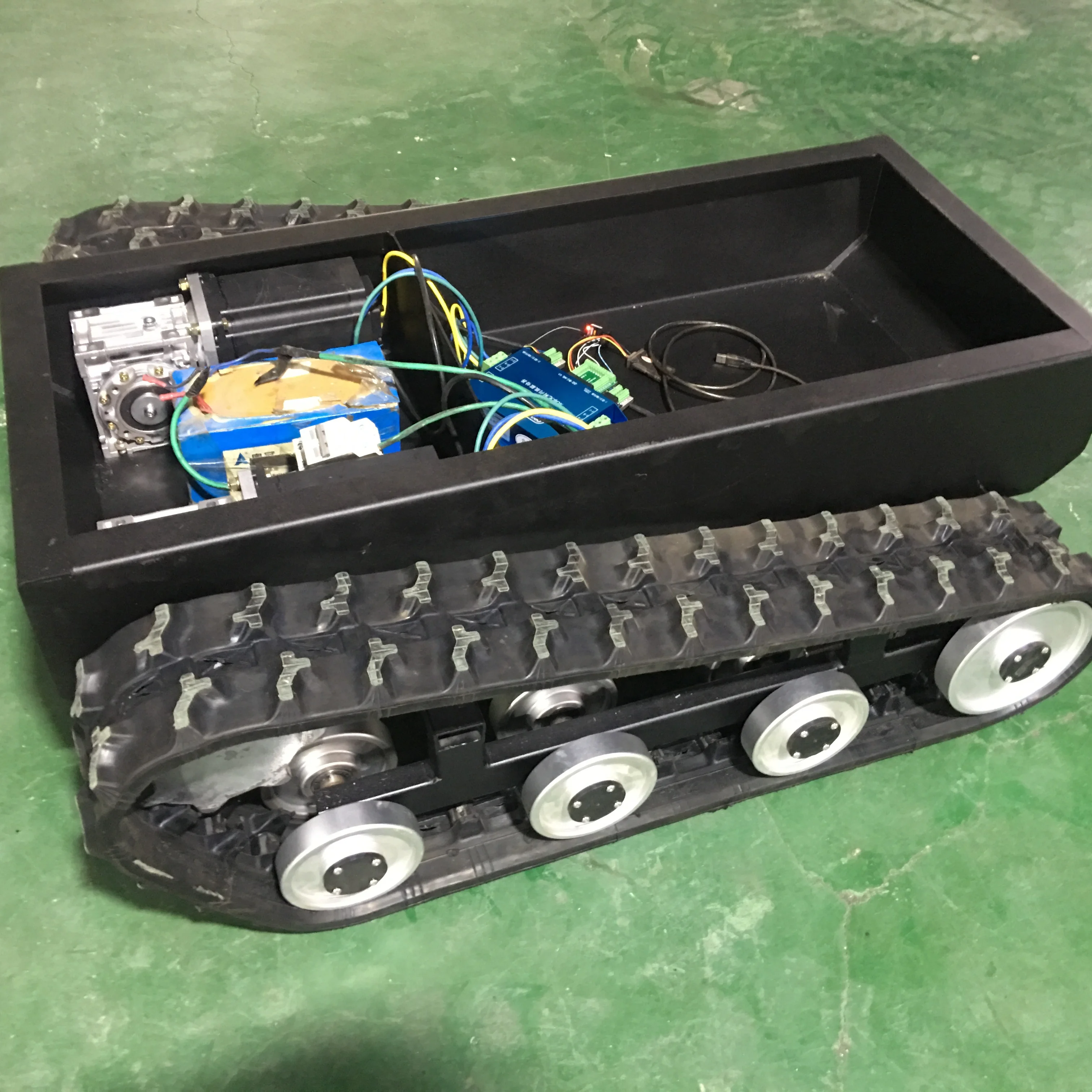 Small Vehicle Track System Small Robot Tracks Platform Atv Rubber Track