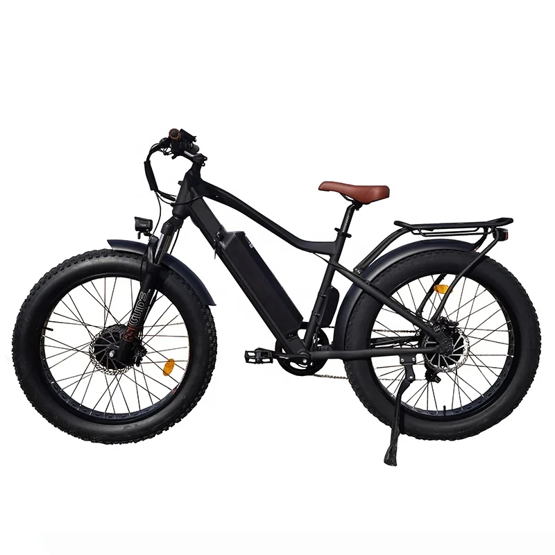 Dual Motor 48V Front 500W & Rear 750W Electric Bike Mountain  26 inch Fat Tire Ebike Step Over  E-Bicycle For Adults
