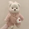 Pink plush strawberry bag without bear