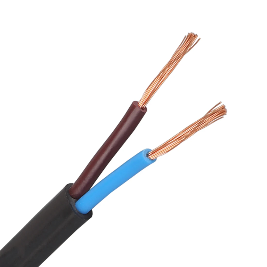 Low Voltage 2x0.5mm2 Rvv Flat Cable 60227 Iec 52 300/300v Pvc Cable