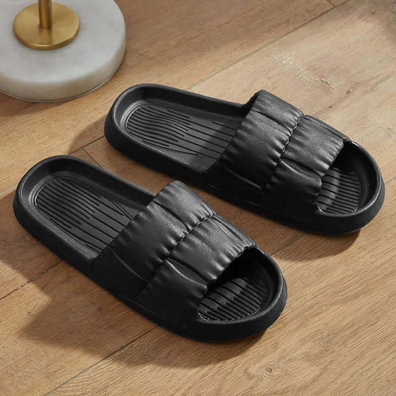 Wholesale slippers female summer cheap flip-flops quiet soft bottom indoor home drag male summer deodorant home flip-flops