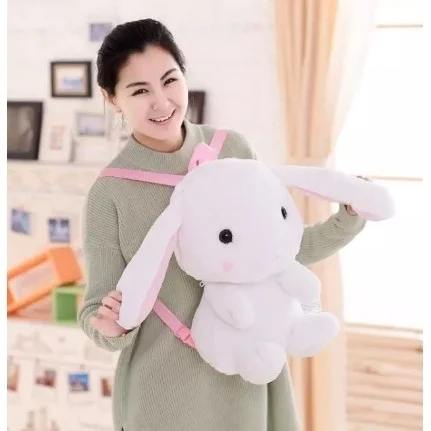 stuffed rabbit backpack
