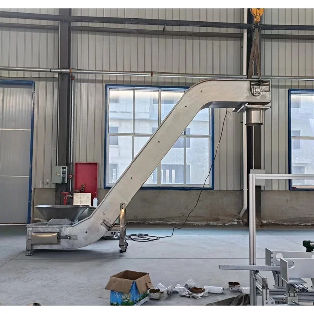 Manufacturer Customized stainless steel Automatic Stone Corn Plastic Particles Grains Nuts Dried Fruits Scraper Conveyor