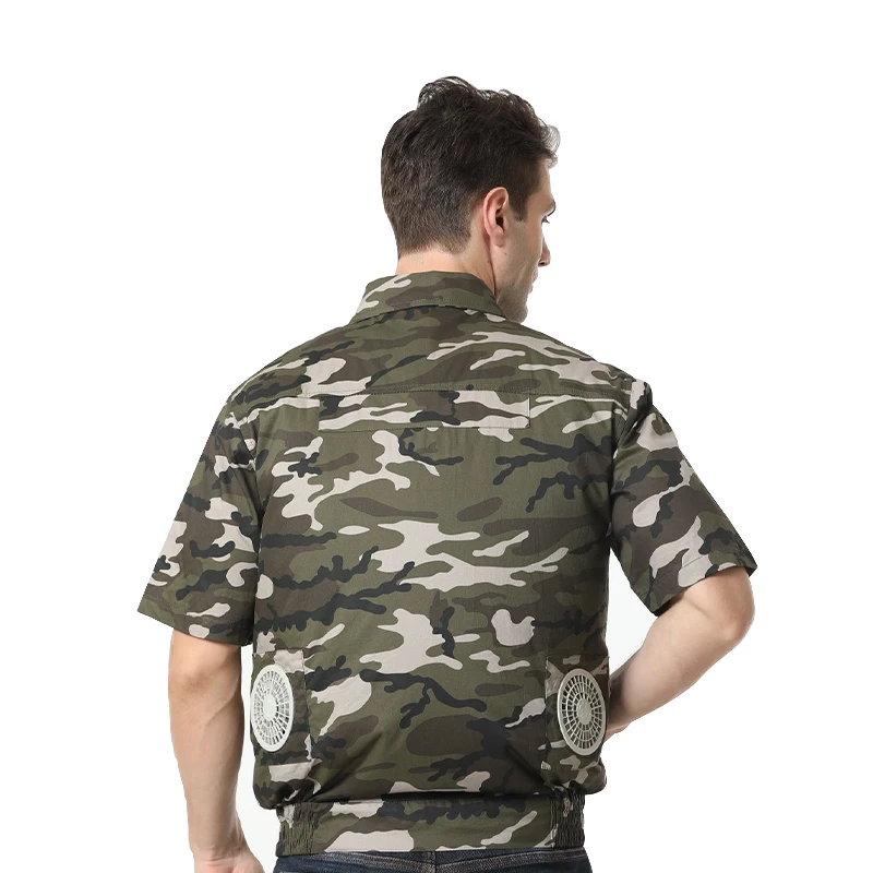 卸売夏男性5 VのUSBバッテリー充電制御エアコンエアコンエアコン服ジャケット