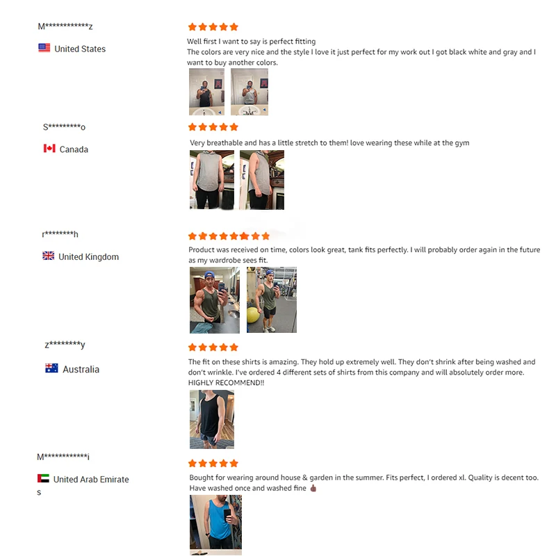 Body Building Wife Beaters White Tank Top Gym Polyester Sleeveless