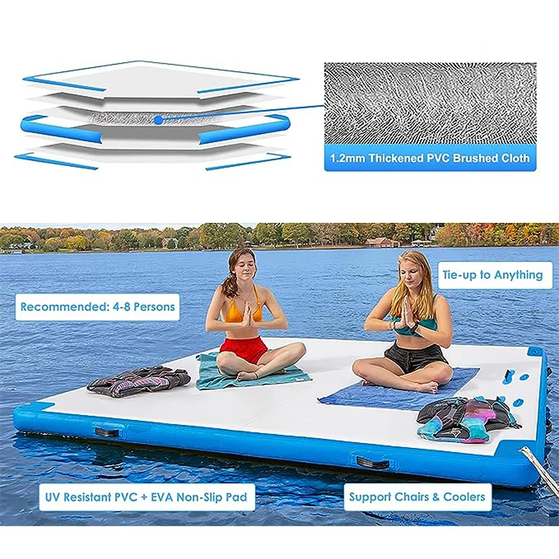 Factory Drop Stitch Dock Inflatable Dock Platform Water Floating Mat for Sea