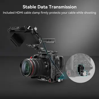 SmallRig Camera Cage Handheld Kit for EOS C70 for Canon with NATO Top Handle Locating Holes for ARRI - 3899 detail image