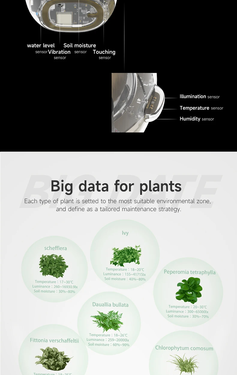 Home Garden Flower Pots Creative Interaction Mini Smart Garden Indoor