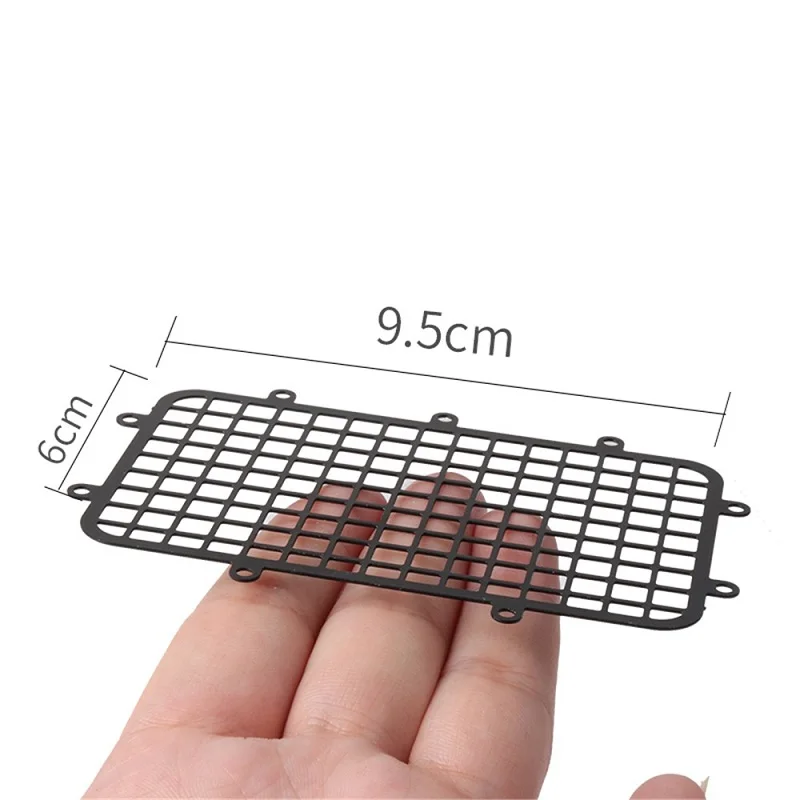 NTFHobby 5pcs 1/10 for Trx4 Rock Crawler Metal Upgrade Parts Rear/Side/Tail Window Protective Mesh Net