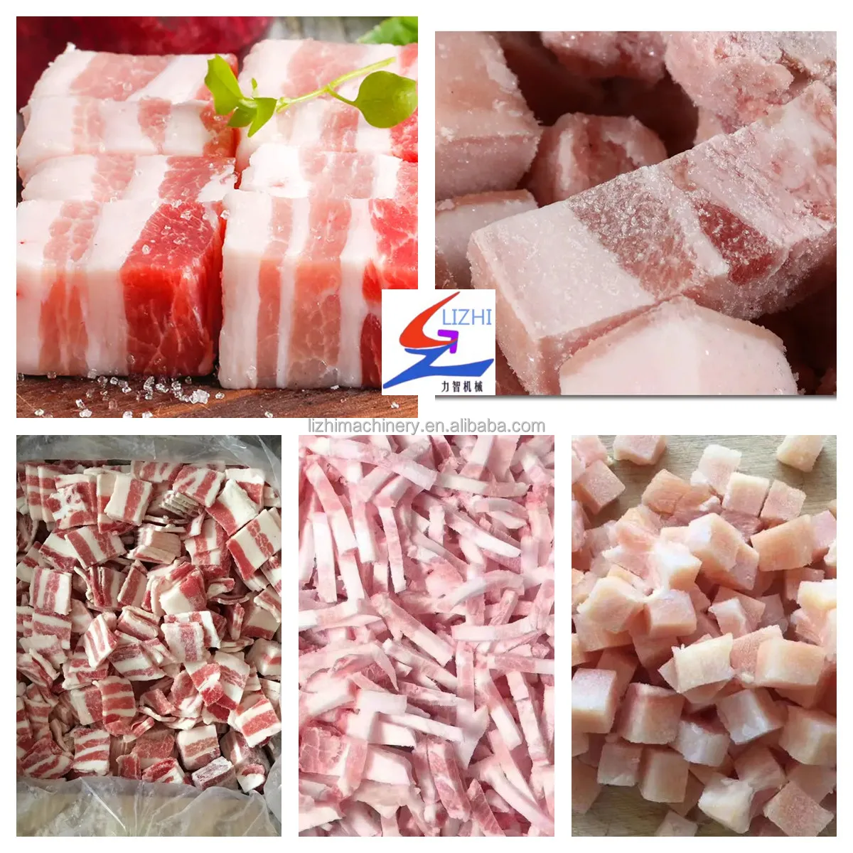 Commercial Chicken Beef Pork Cube Cutter Frozen Meat Dice Cutting