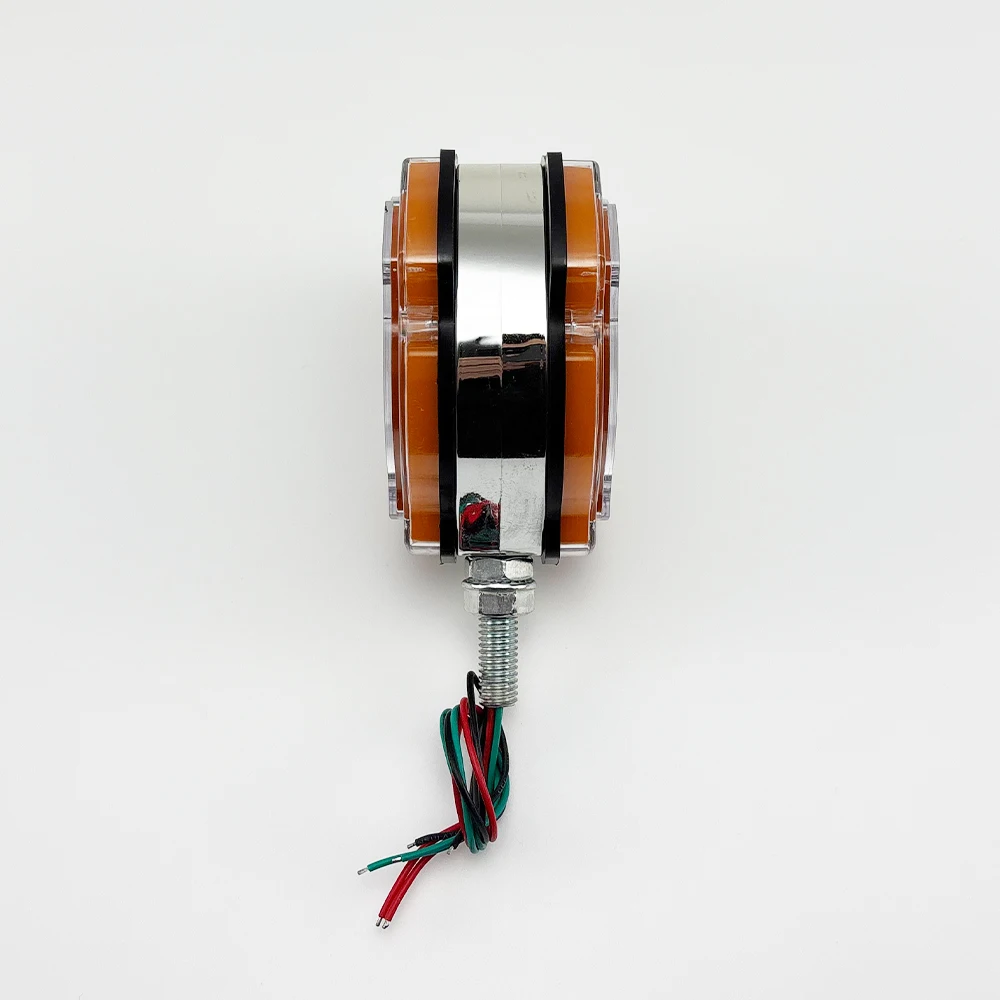 New 12-24V LED Side Marker Signal Light for Trucks with Scania MAN Mercedes Volvo Logo Double Face Stalk Lights 2