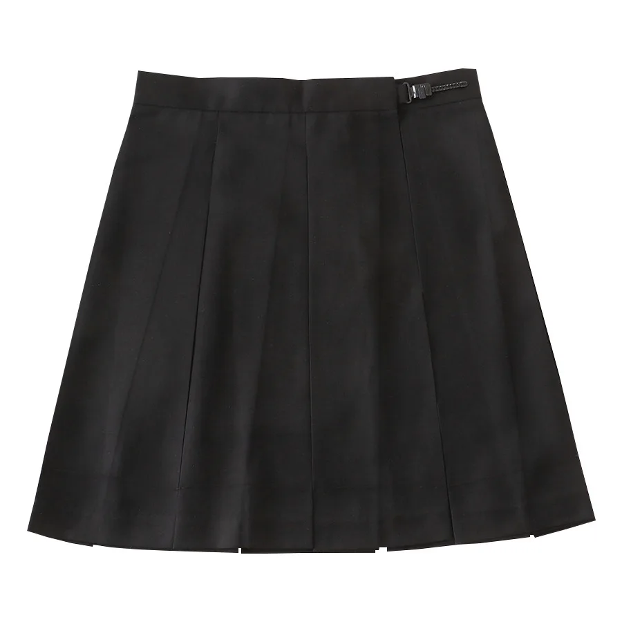 Custom Japanese School Uniforms Solid Color Women's Pleated Skirts Suit ...